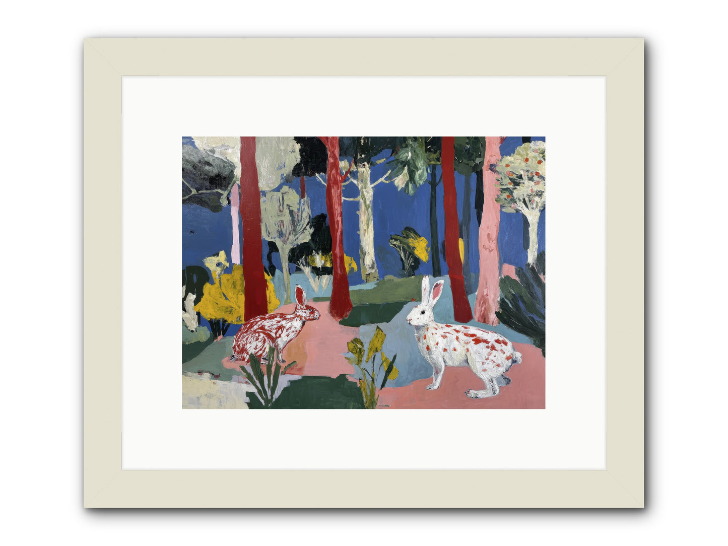 The Forest's Secret Language -- Framed Print - White 12x9