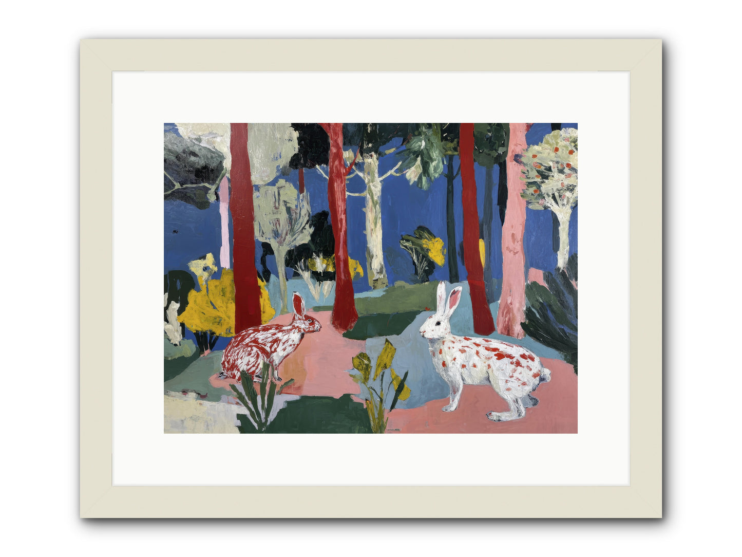 The Forest's Secret Language -- Framed Print - White 16x12