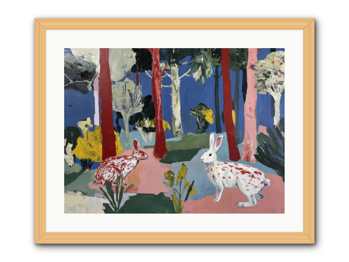 The Forest's Secret Language -- Framed Print - Natural 24x18