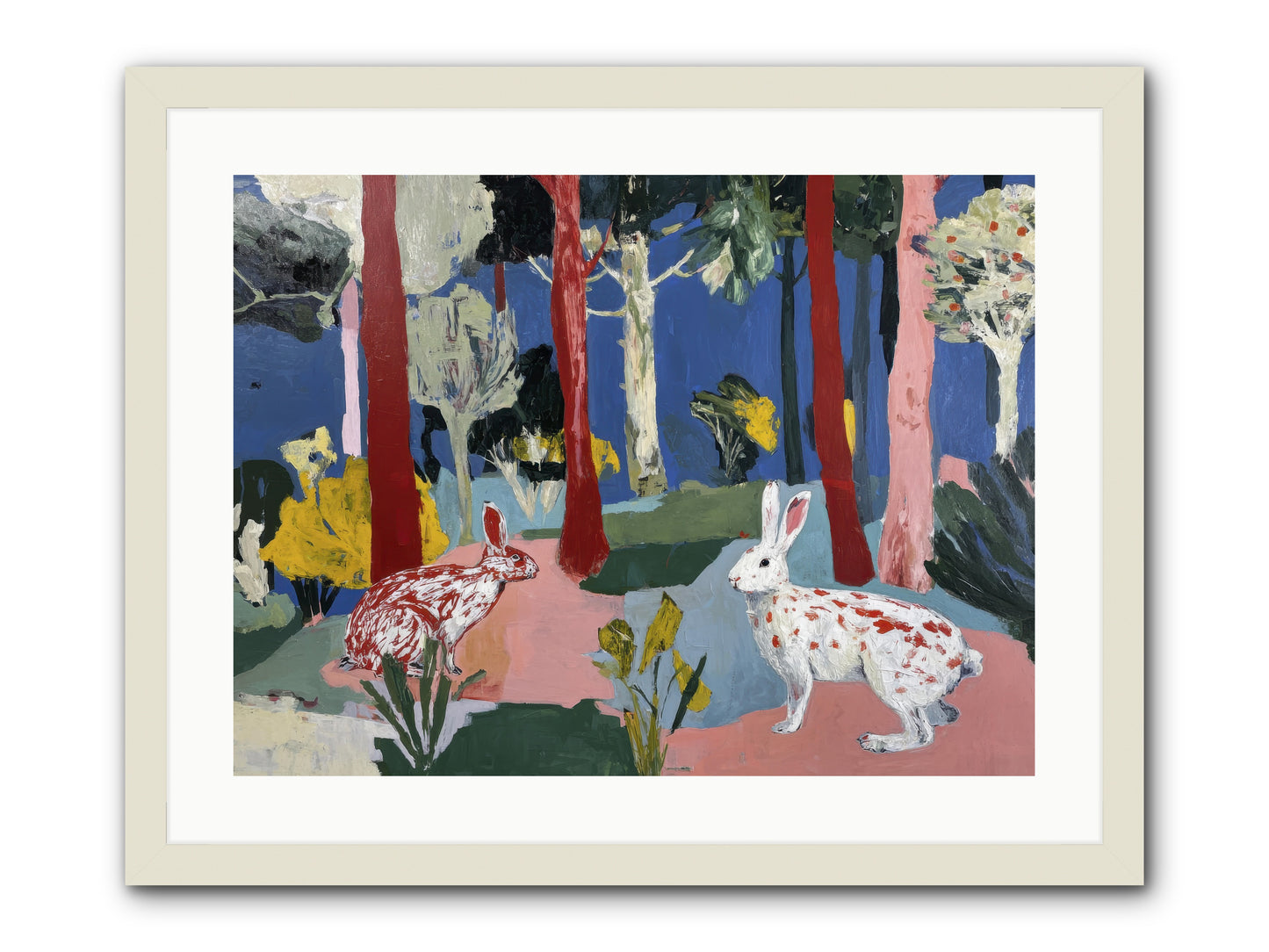 The Forest's Secret Language -- Framed Print - White 24x18