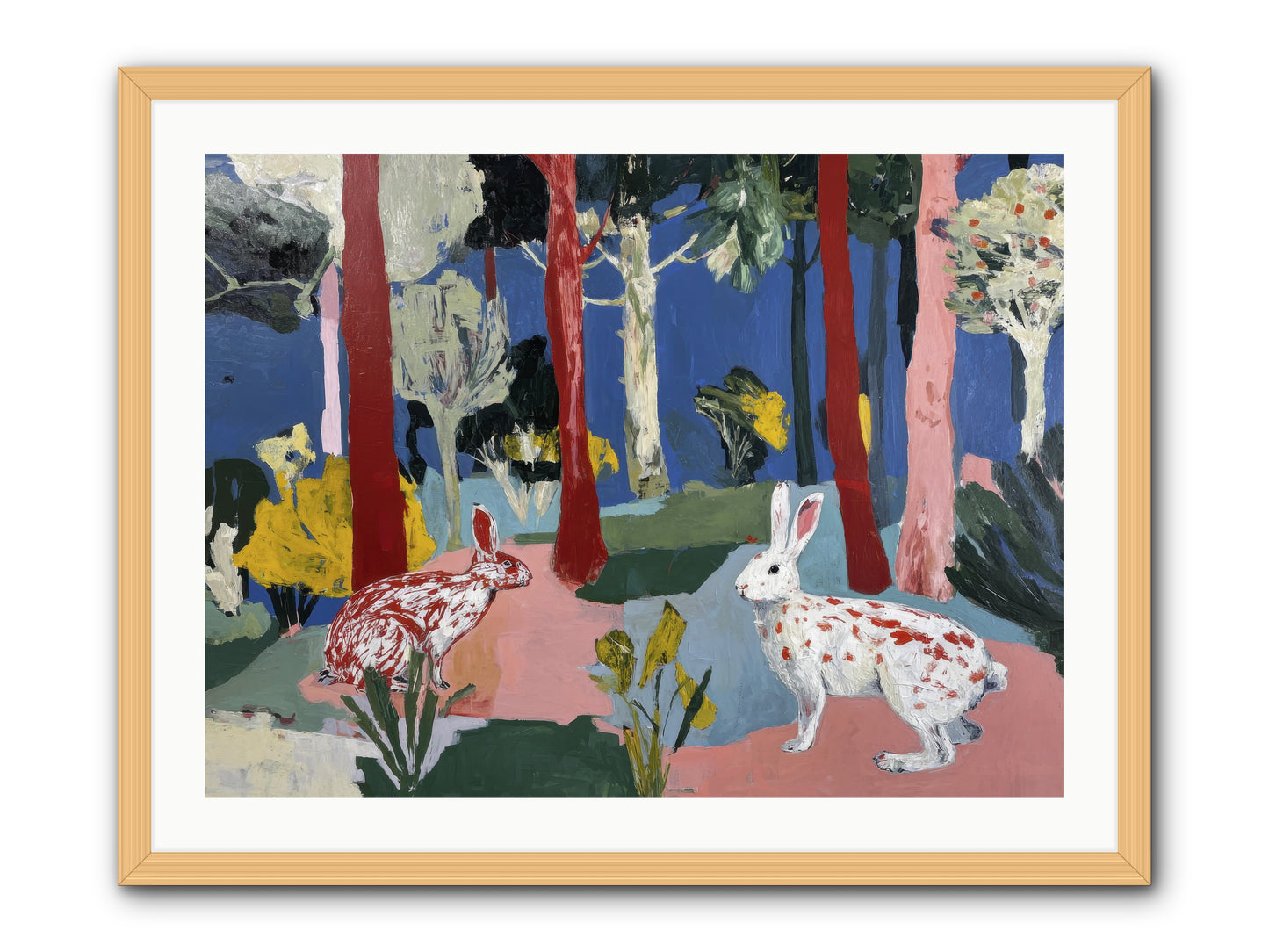 The Forest's Secret Language -- Framed Print - Natural 32x24