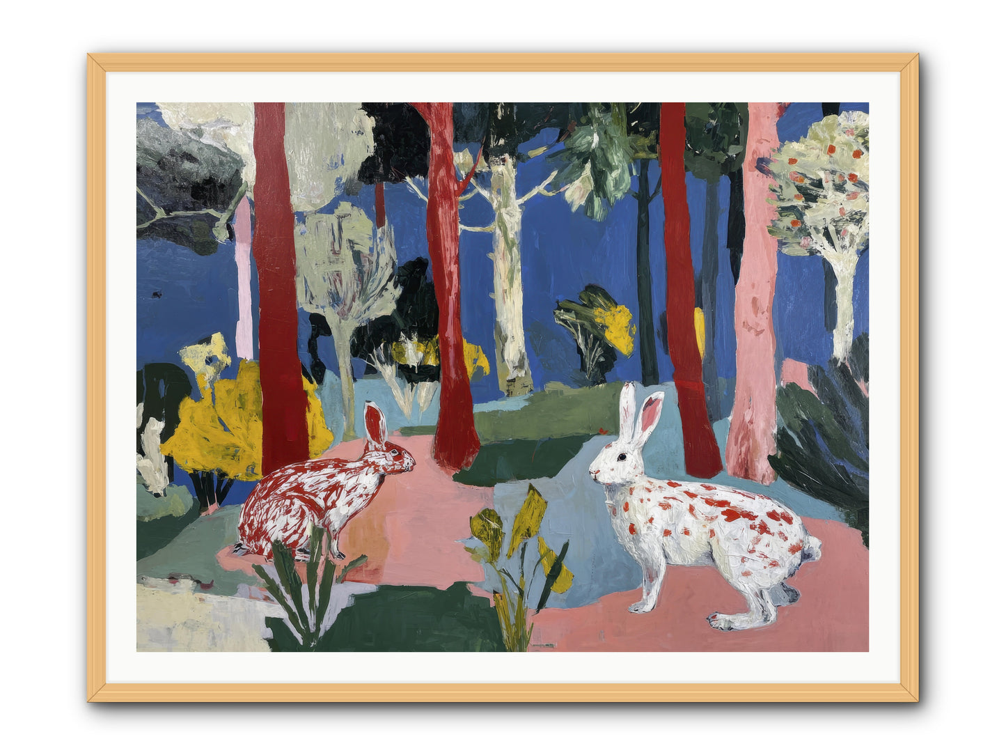 The Forest's Secret Language -- Framed Print - Natural 48x36
