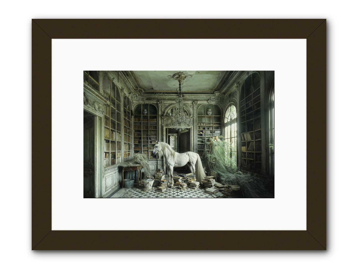 The Forgotten Pavilion -- Framed Print - Black 12x8