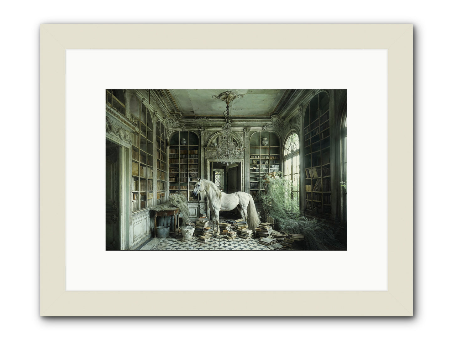 The Forgotten Pavilion -- Framed Print - White 12x8