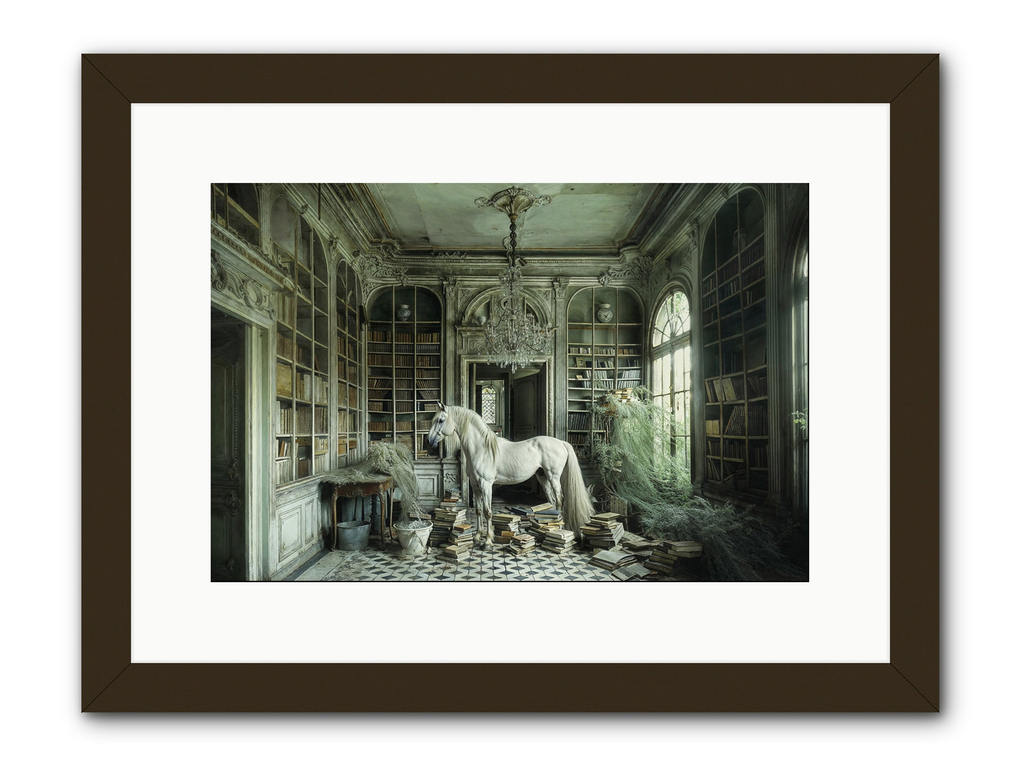 The Forgotten Pavilion -- Framed Print - Black 15x10