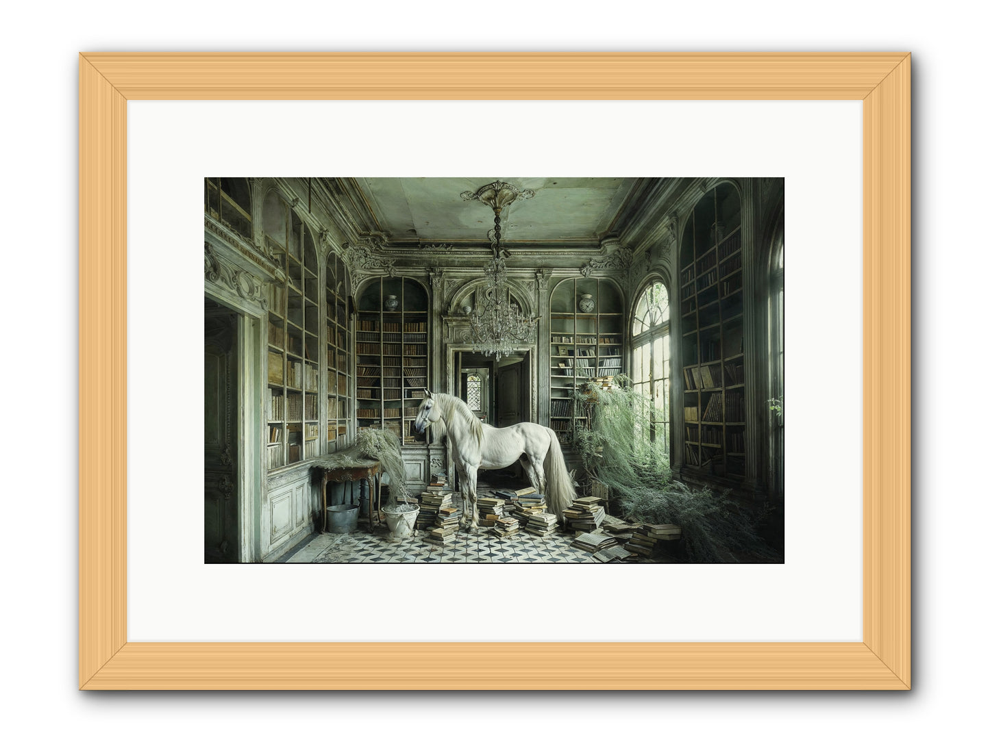 The Forgotten Pavilion -- Framed Print - Natural 15x10