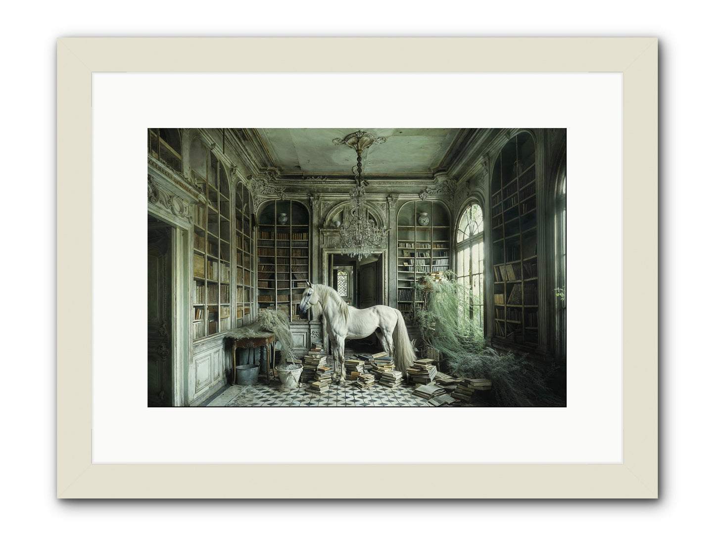 The Forgotten Pavilion -- Framed Print - White 15x10