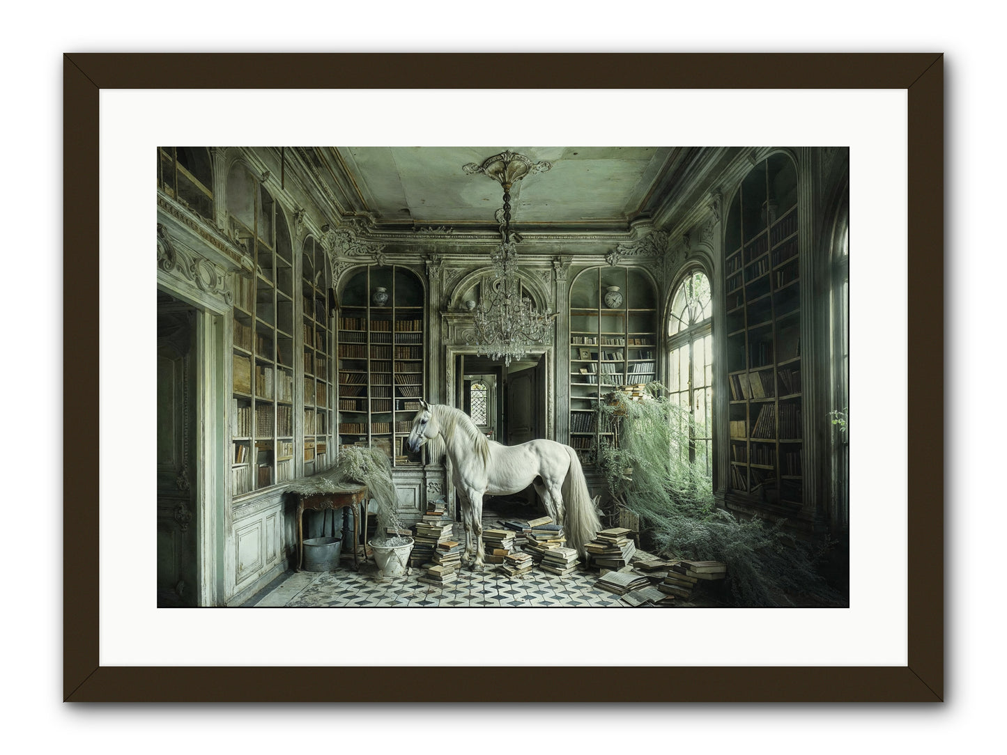 The Forgotten Pavilion -- Framed Print - Black 24x16