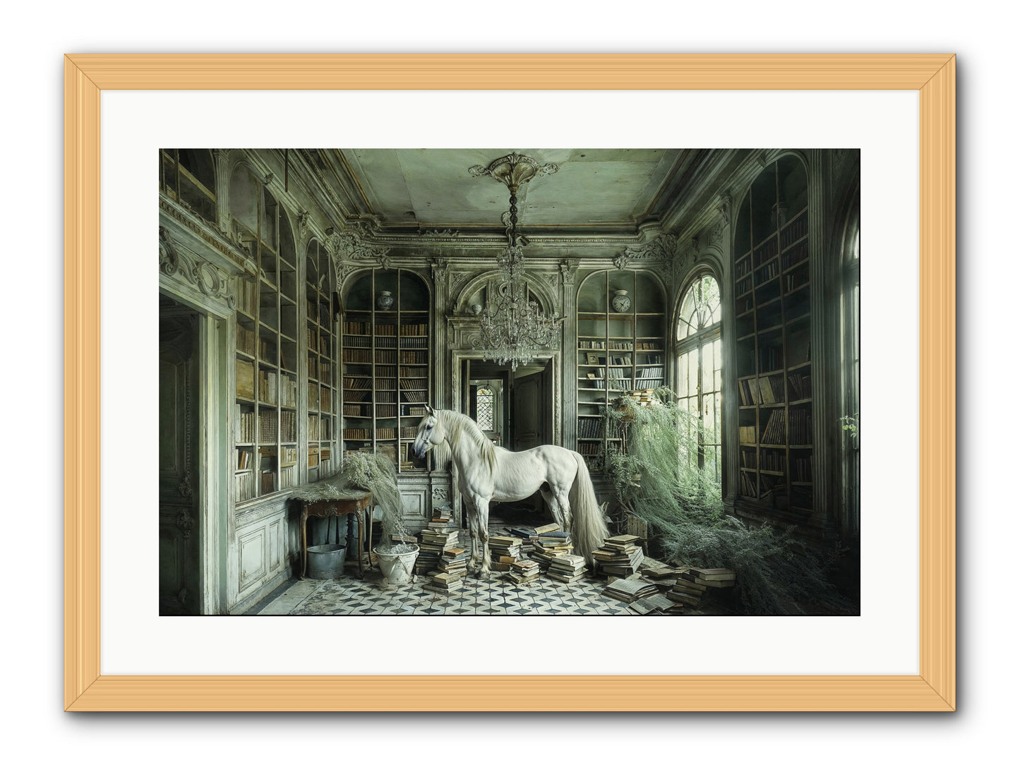 The Forgotten Pavilion -- Framed Print - Natural 24x16