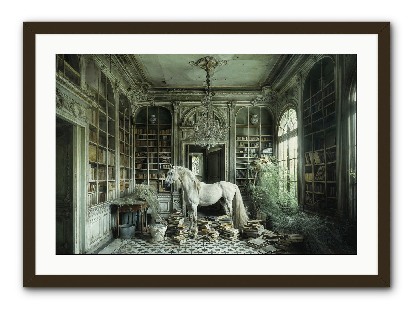 The Forgotten Pavilion -- Framed Print - Black 30x20