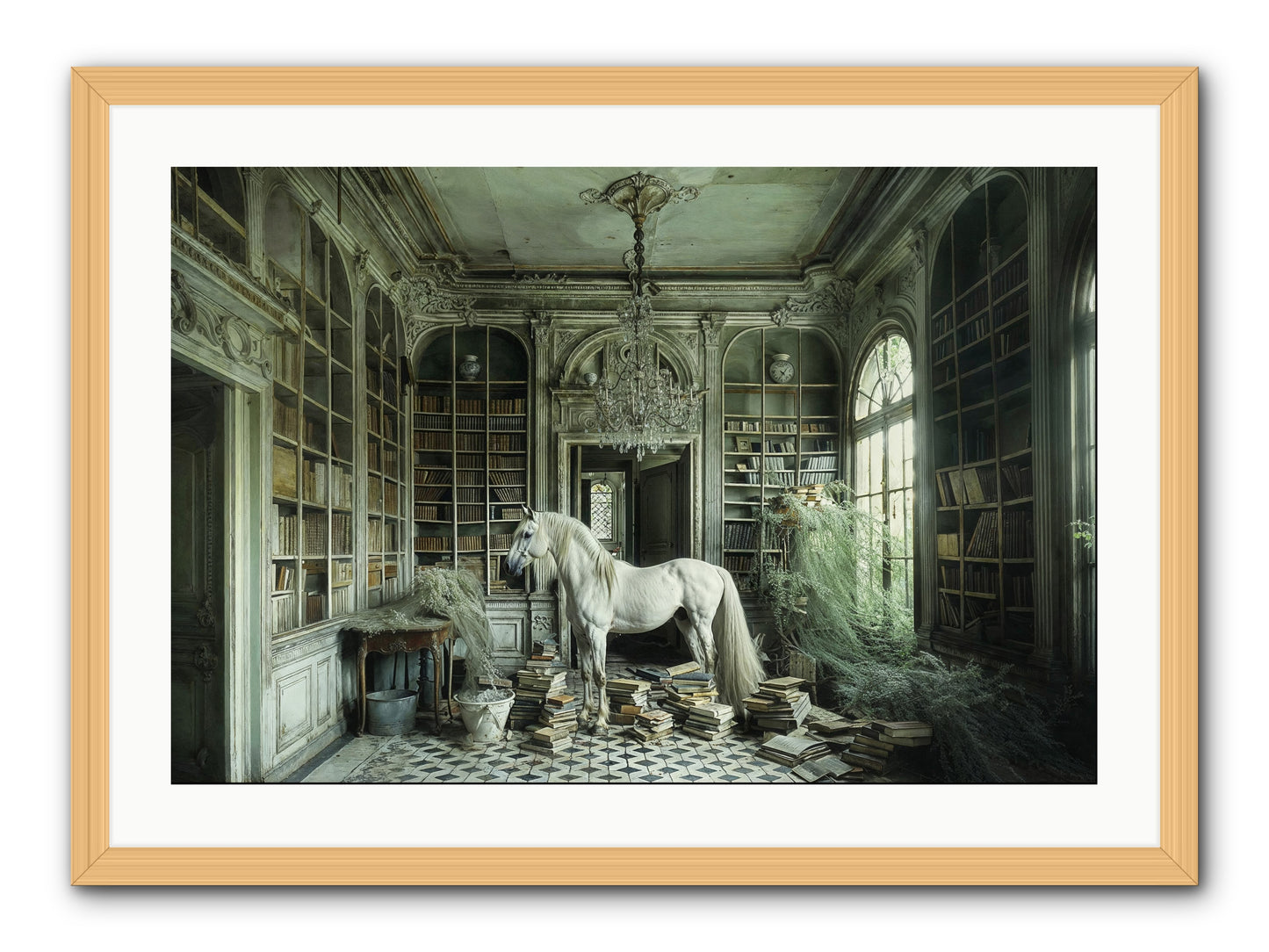 The Forgotten Pavilion -- Framed Print - Natural 30x20