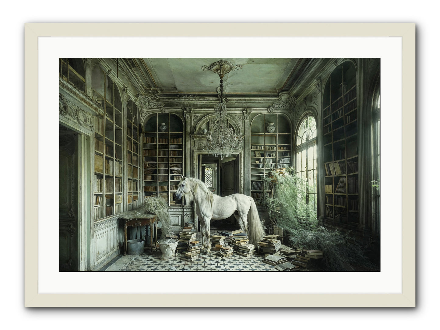 The Forgotten Pavilion -- Framed Print - White 30x20