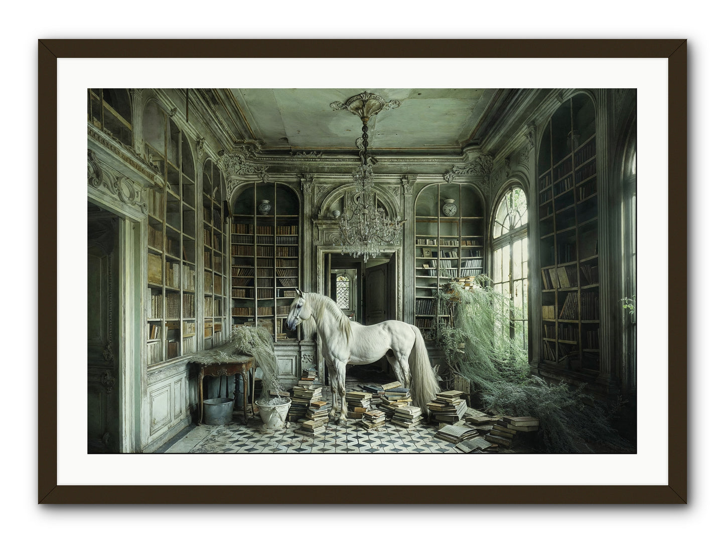 The Forgotten Pavilion -- Framed Print - Black 36x24