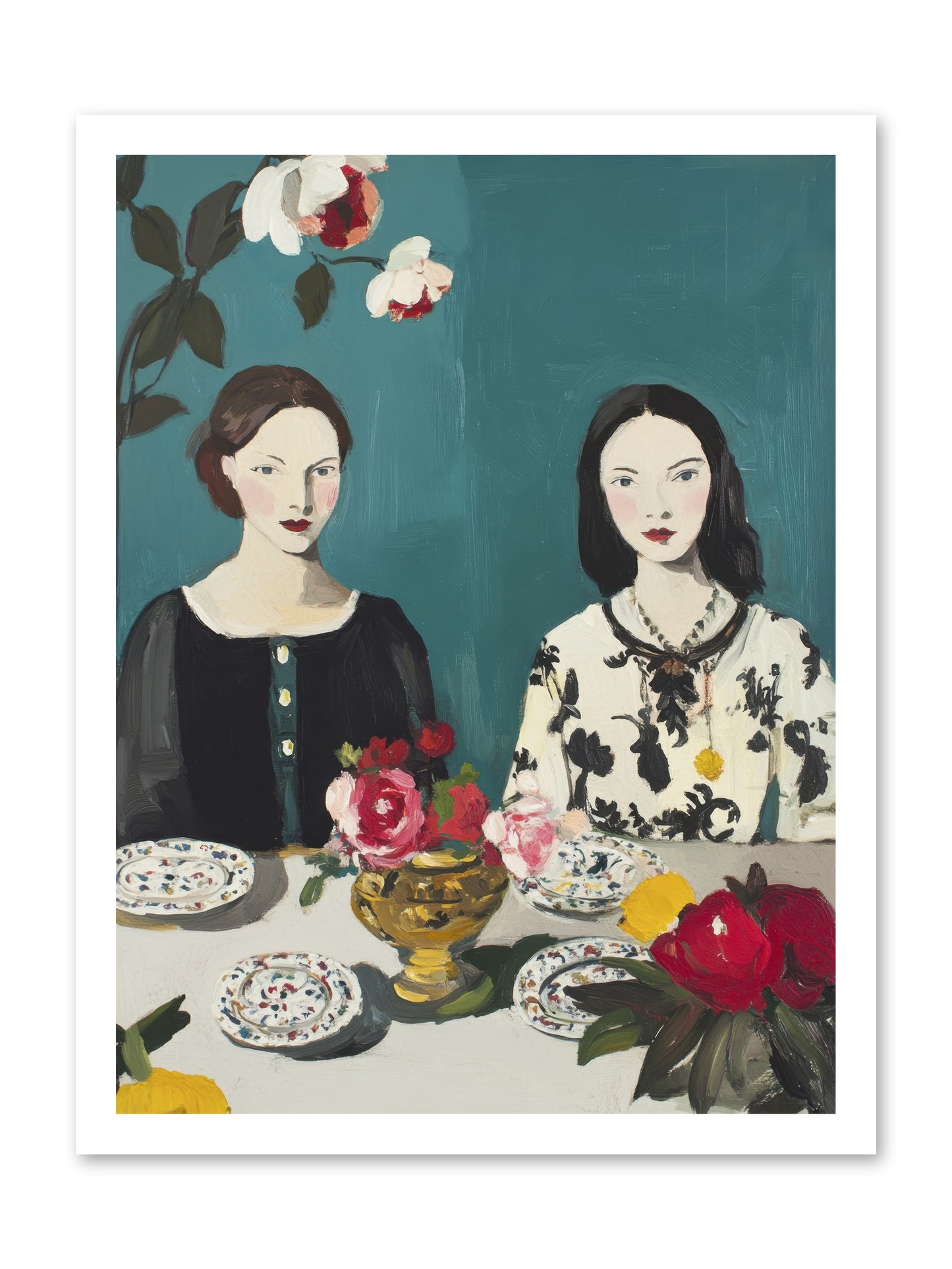 The French Table -- Paper Print 18x24