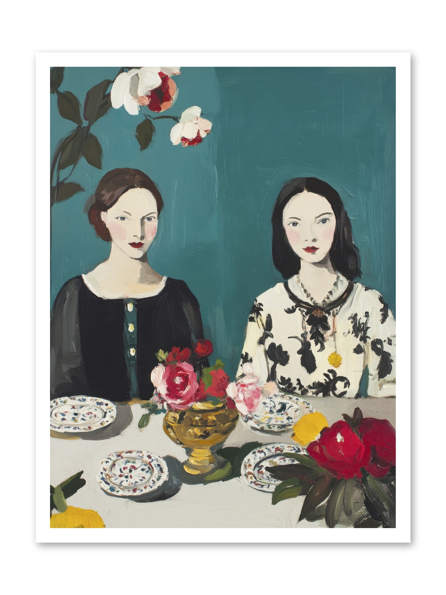 The French Table -- Paper Print 24x32