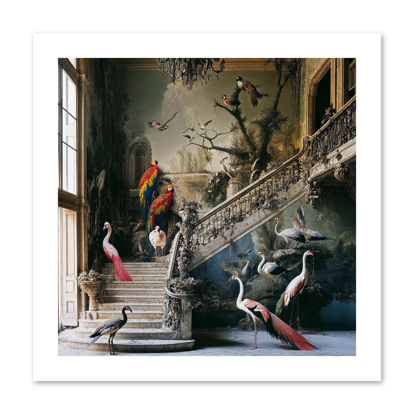 The Garden Party -- Loose Canvas Print 12x12