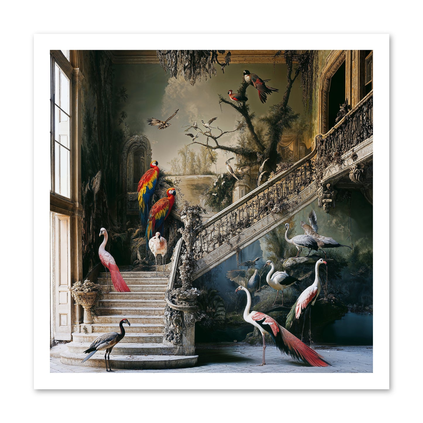 The Garden Party -- Paper Print 20x20