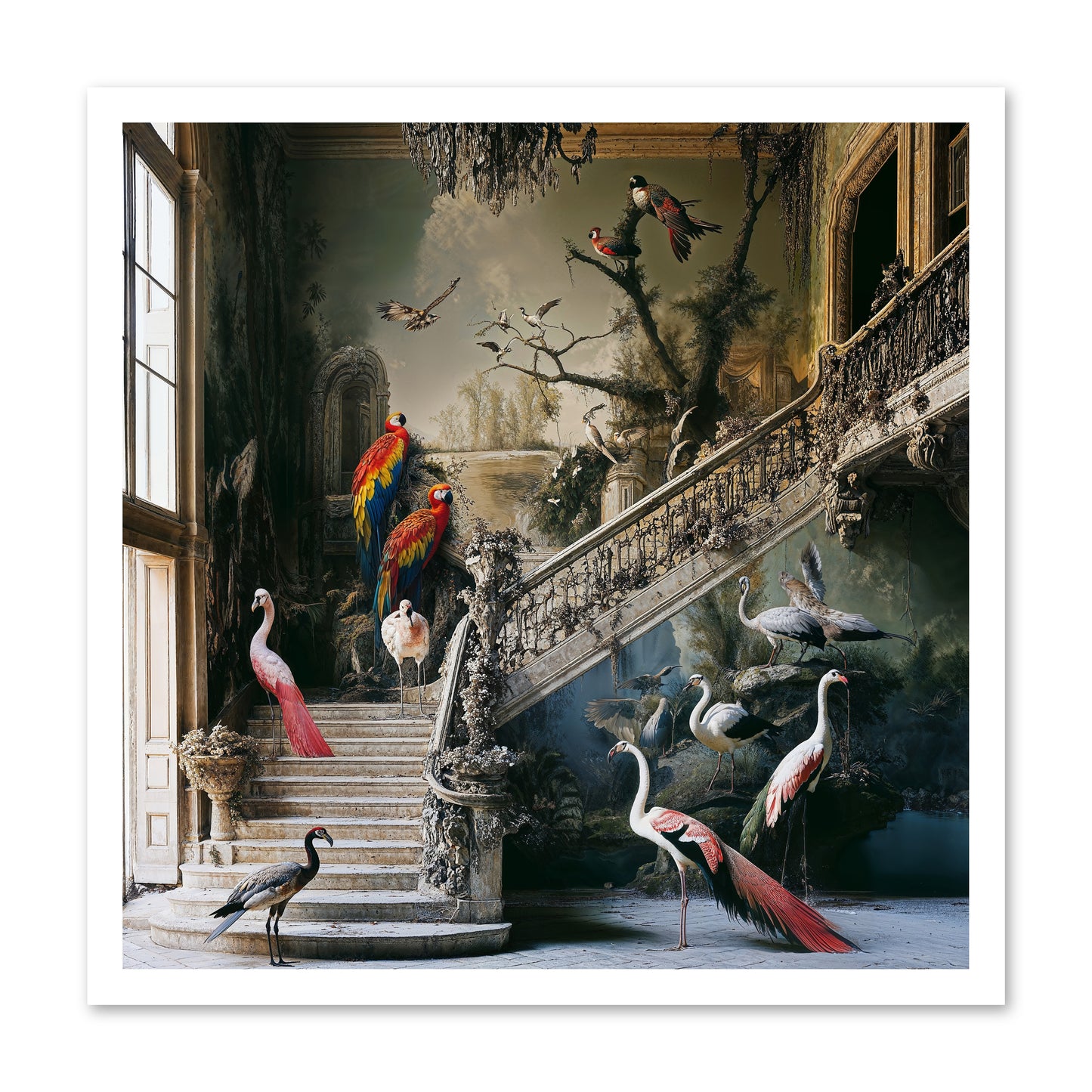The Garden Party -- Paper Print 24x24