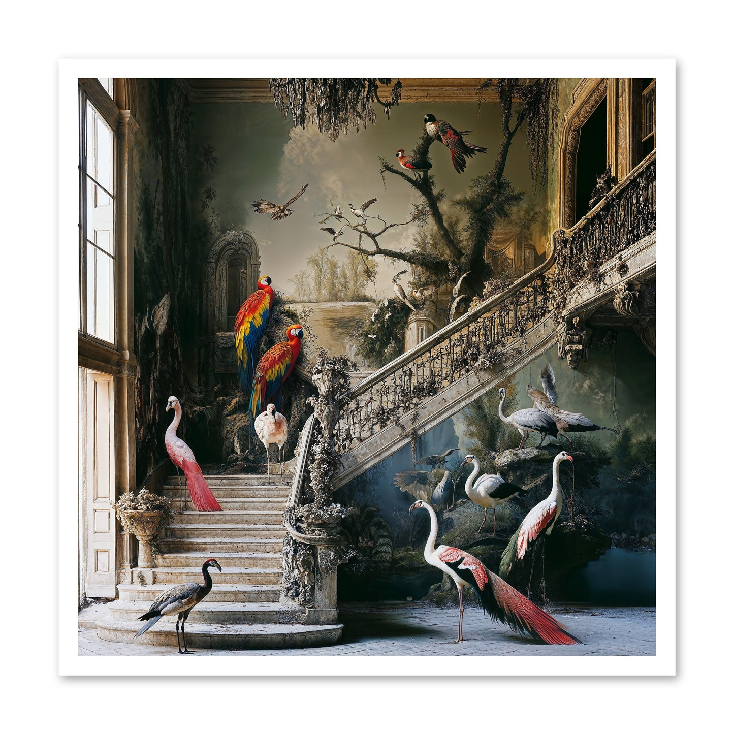 The Garden Party -- Paper Print 30x30