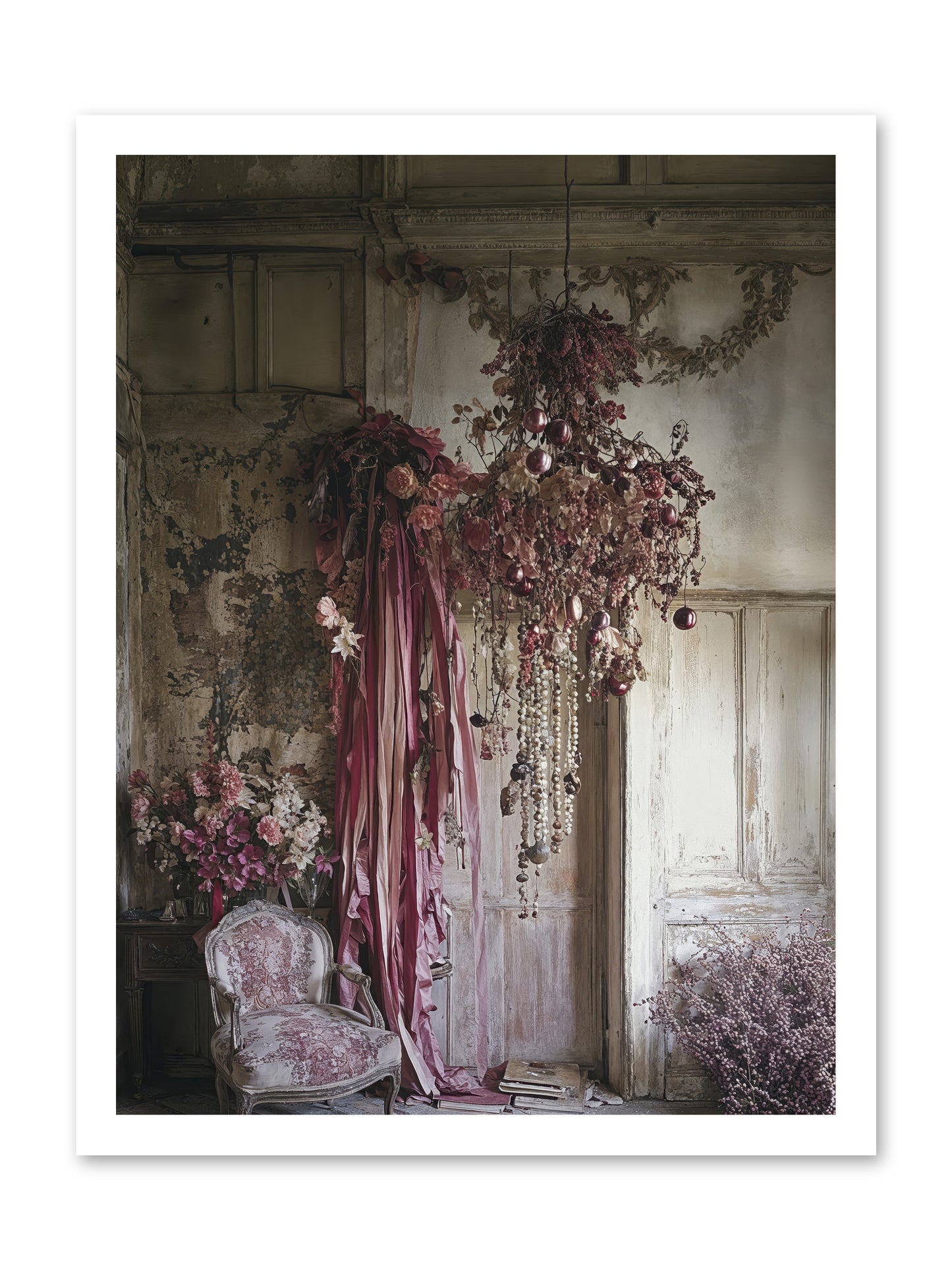 The Garden Slept -- Loose Canvas Print 18x24