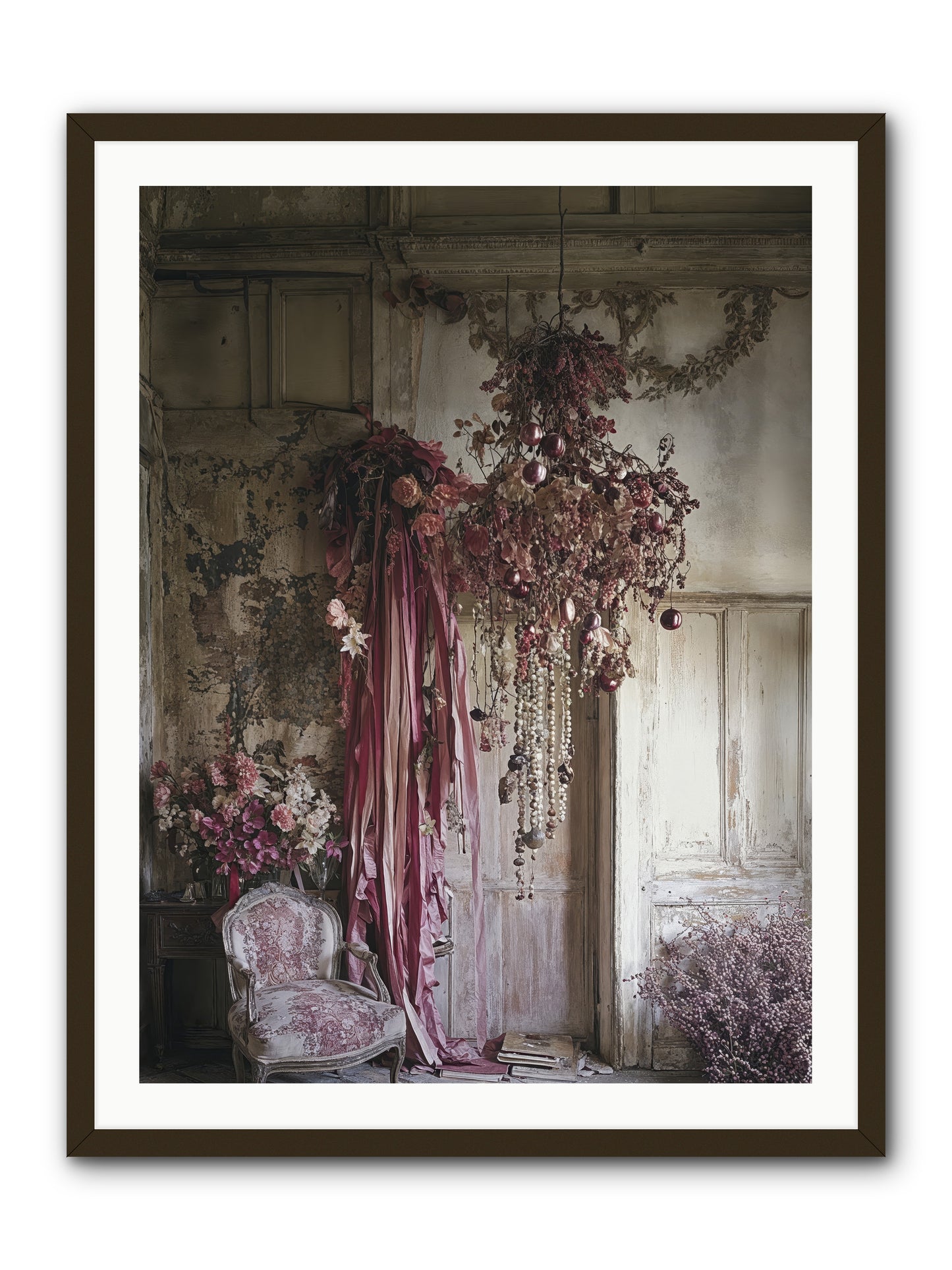 The Garden Slept -- Framed Print - Black 30x40