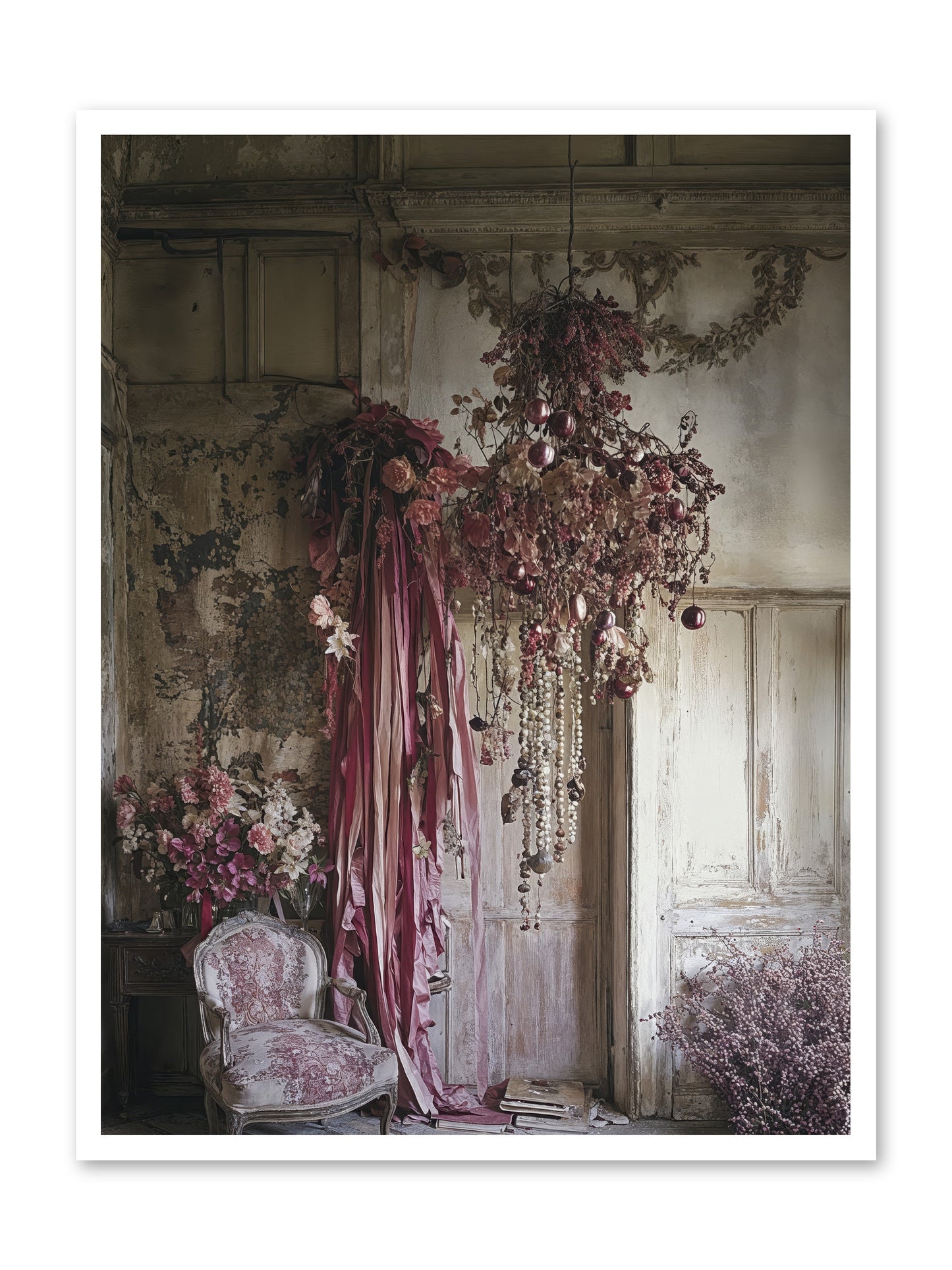 The Garden Slept -- Loose Canvas Print 30x40