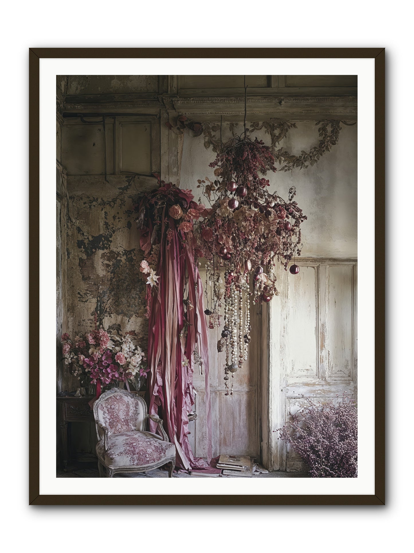 The Garden Slept -- Framed Print - Black 36x48