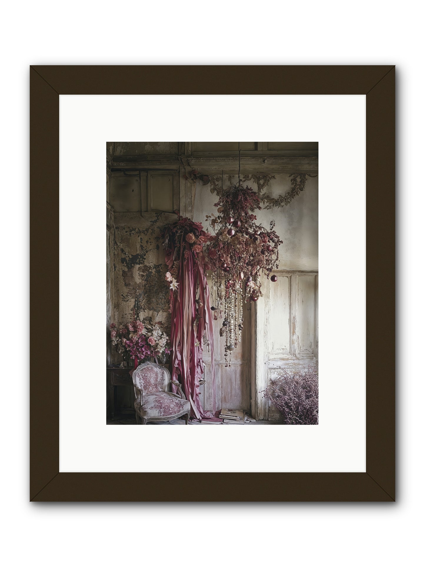 The Garden Slept -- Framed Print - Black 9x12