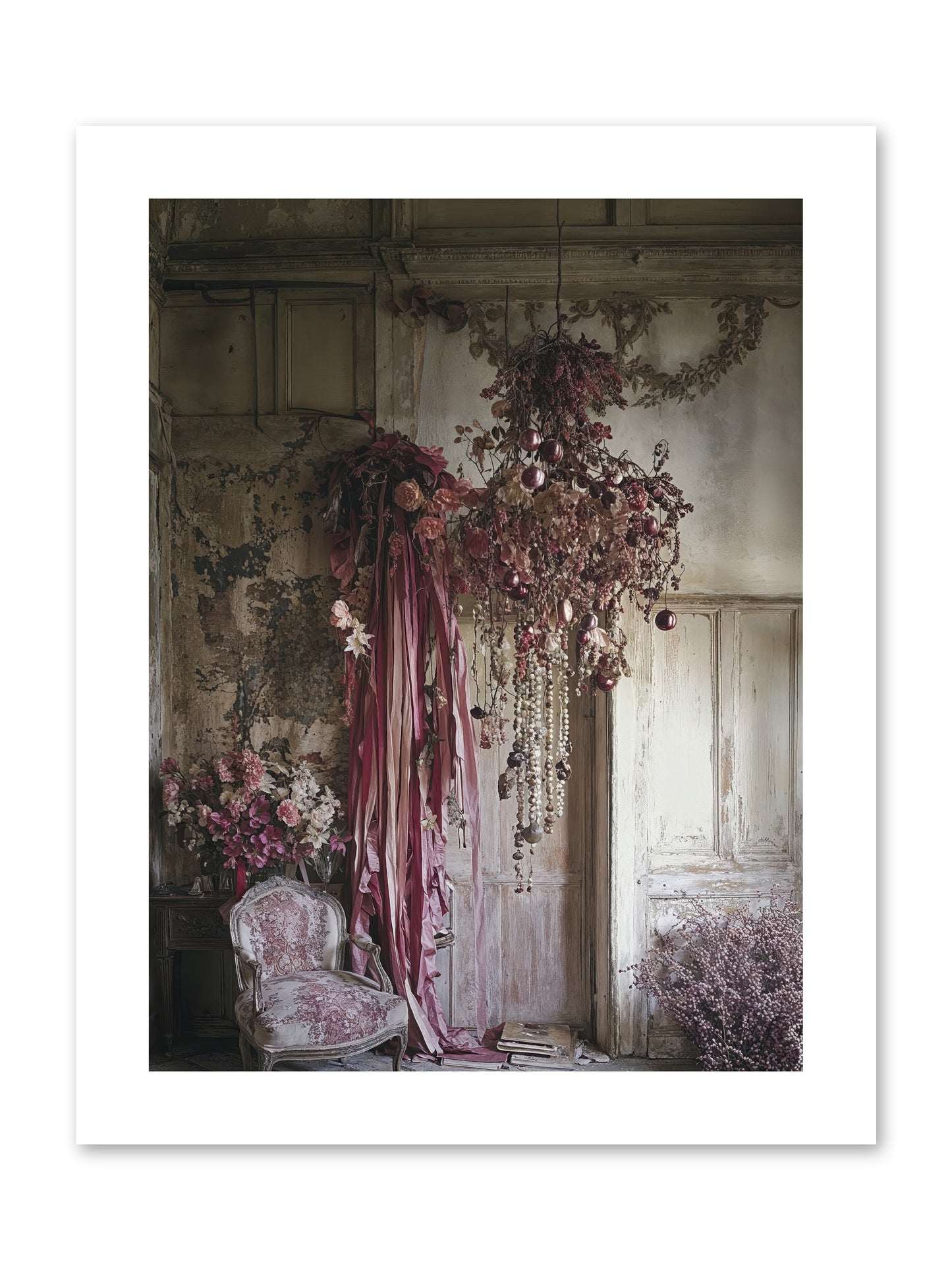 The Garden Slept -- Loose Canvas Print 9x12