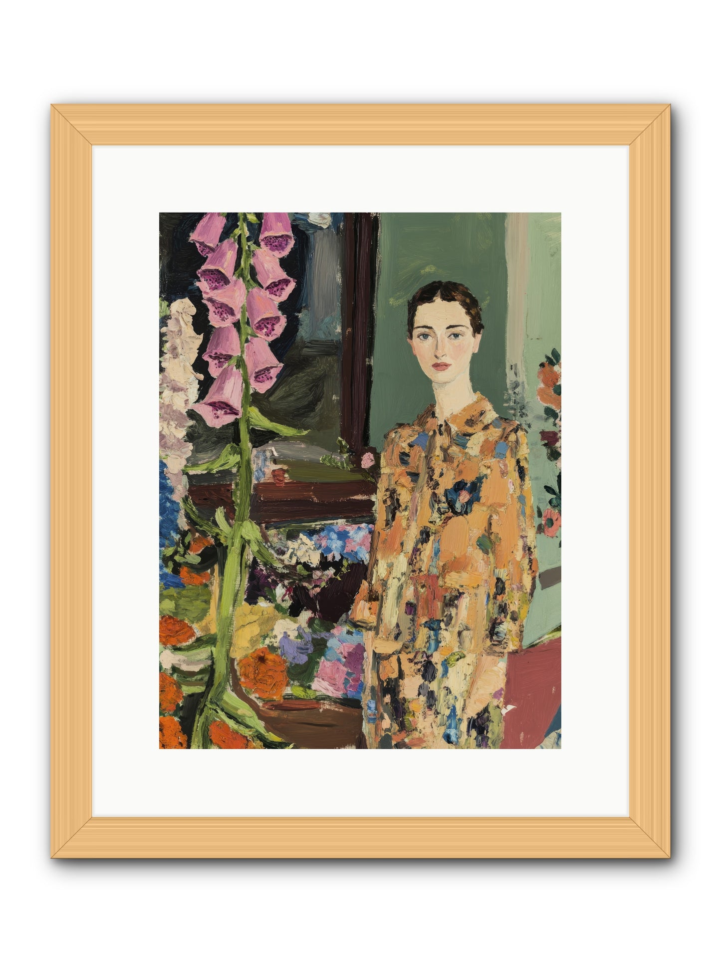 The Garden That Saves Me -- Framed Print - Natural 12x16
