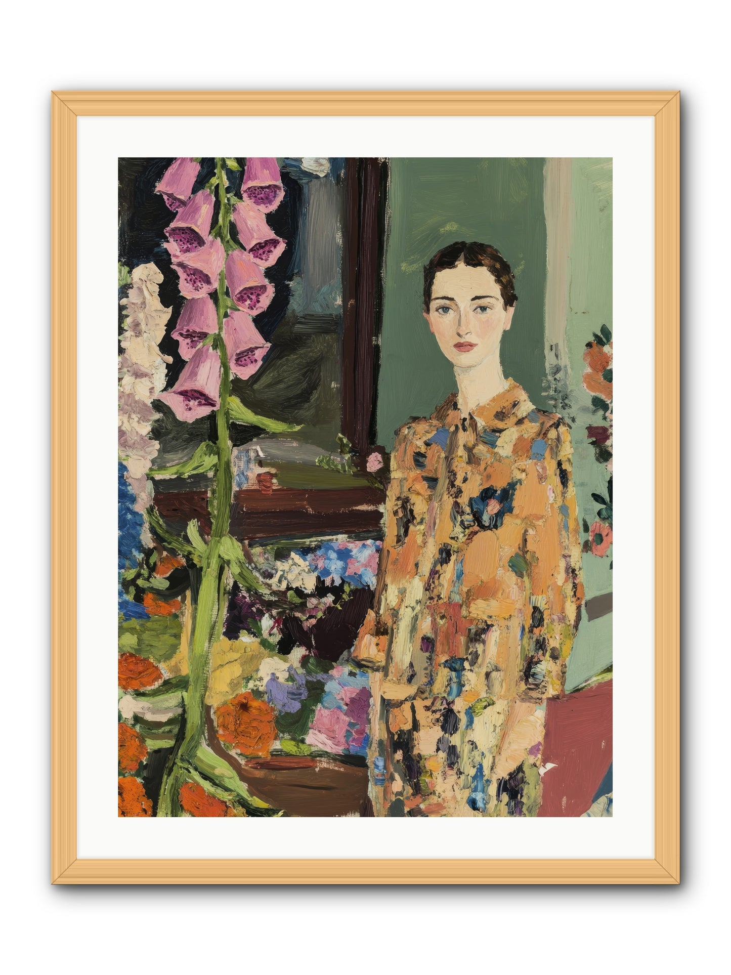 The Garden That Saves Me -- Framed Print - Natural 24x32