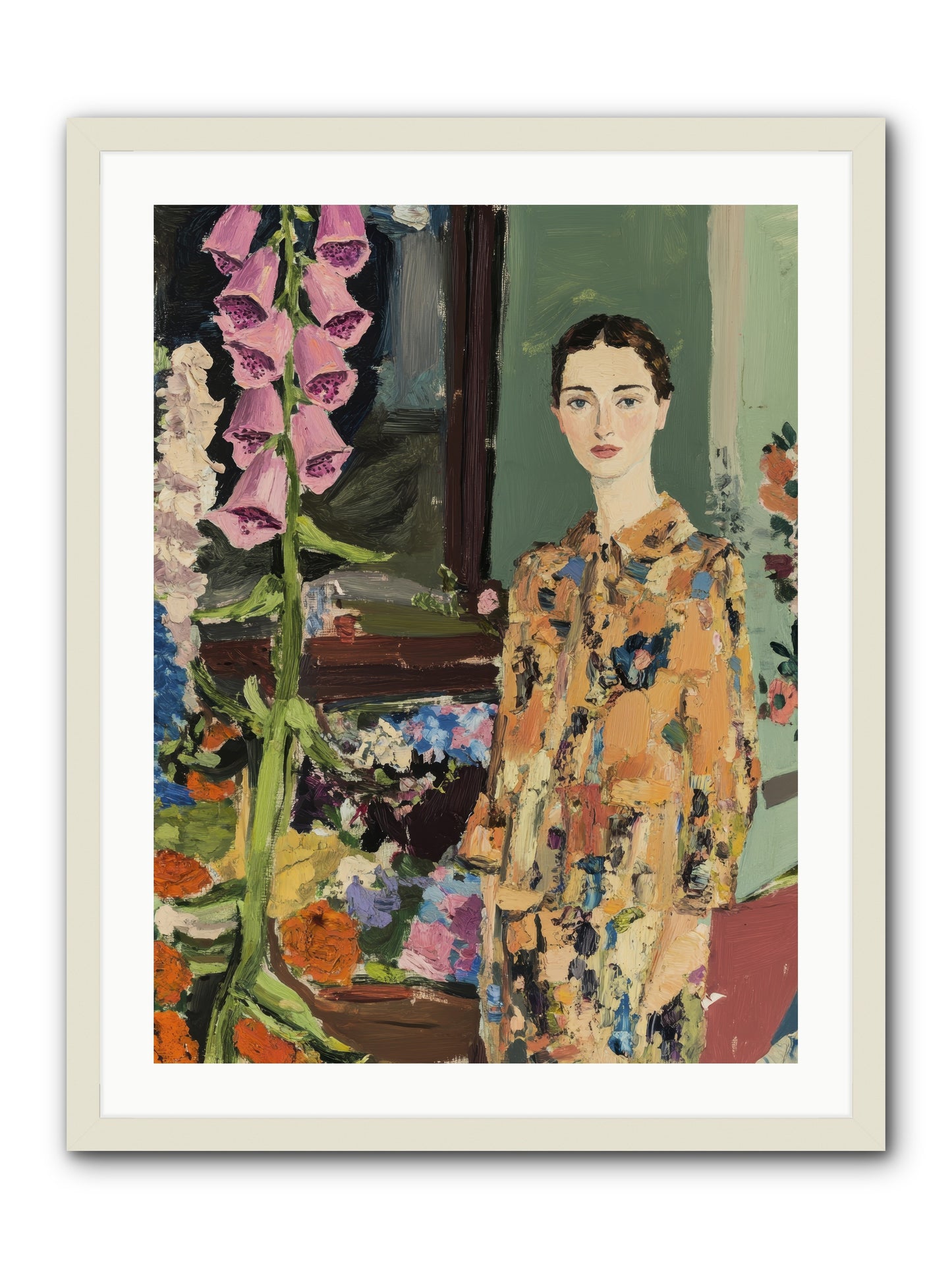 The Garden That Saves Me -- Framed Print - White 24x32