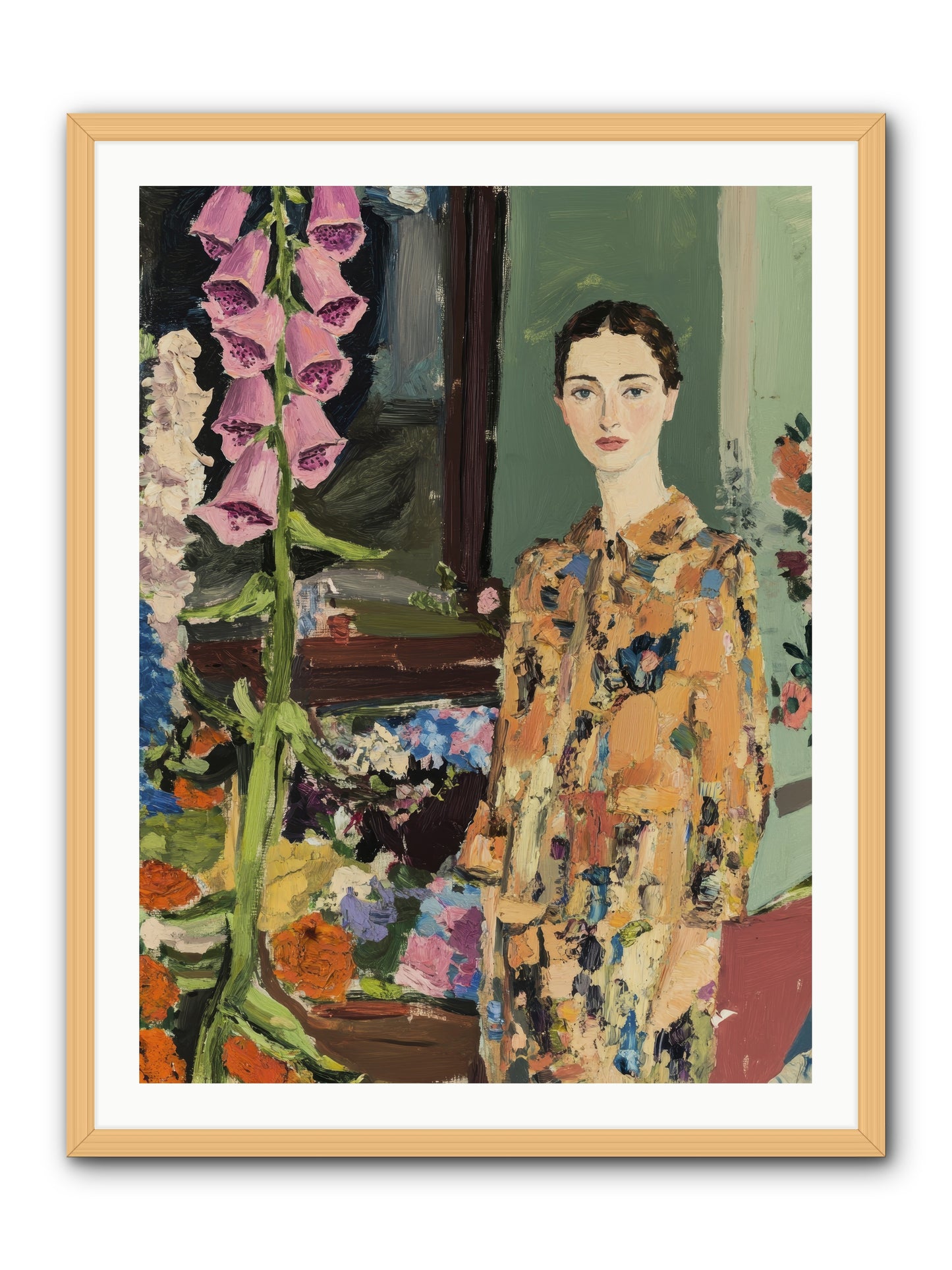 The Garden That Saves Me -- Framed Print - Natural 30x40