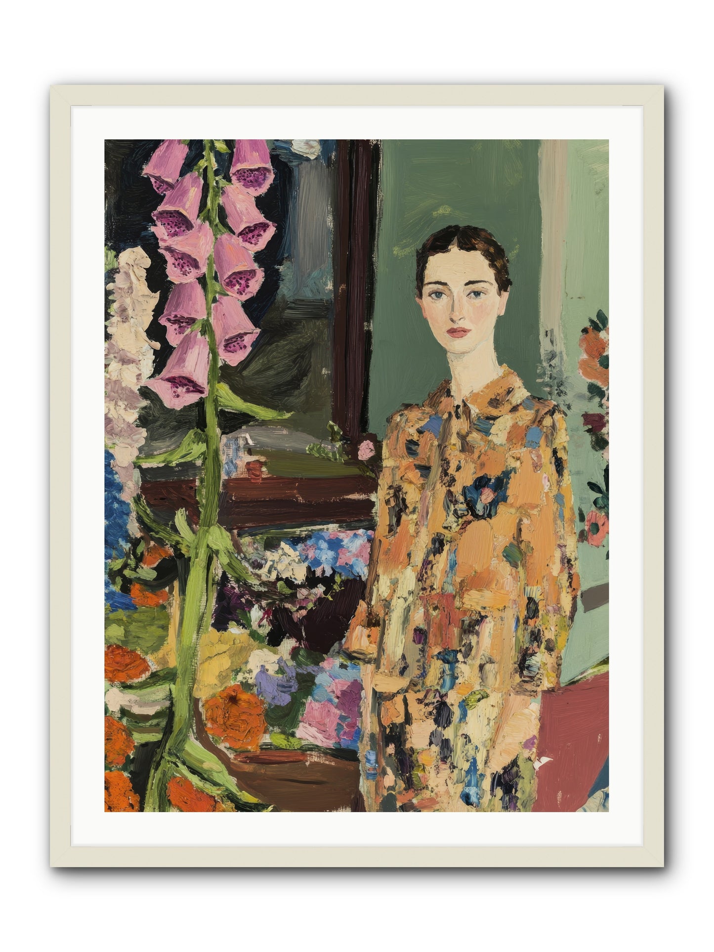 The Garden That Saves Me -- Framed Print - White 30x40