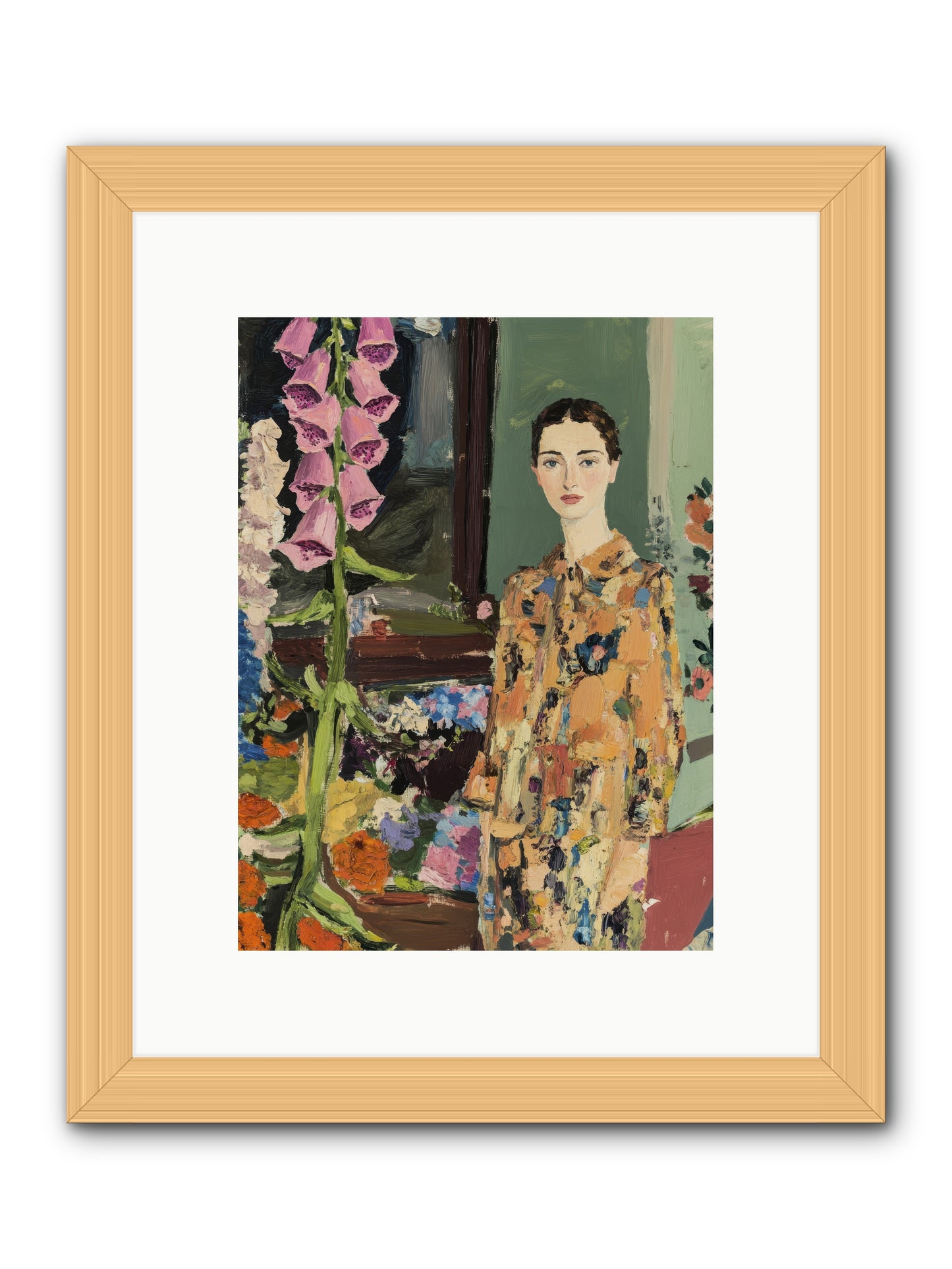 The Garden That Saves Me -- Framed Print - Natural 9x12