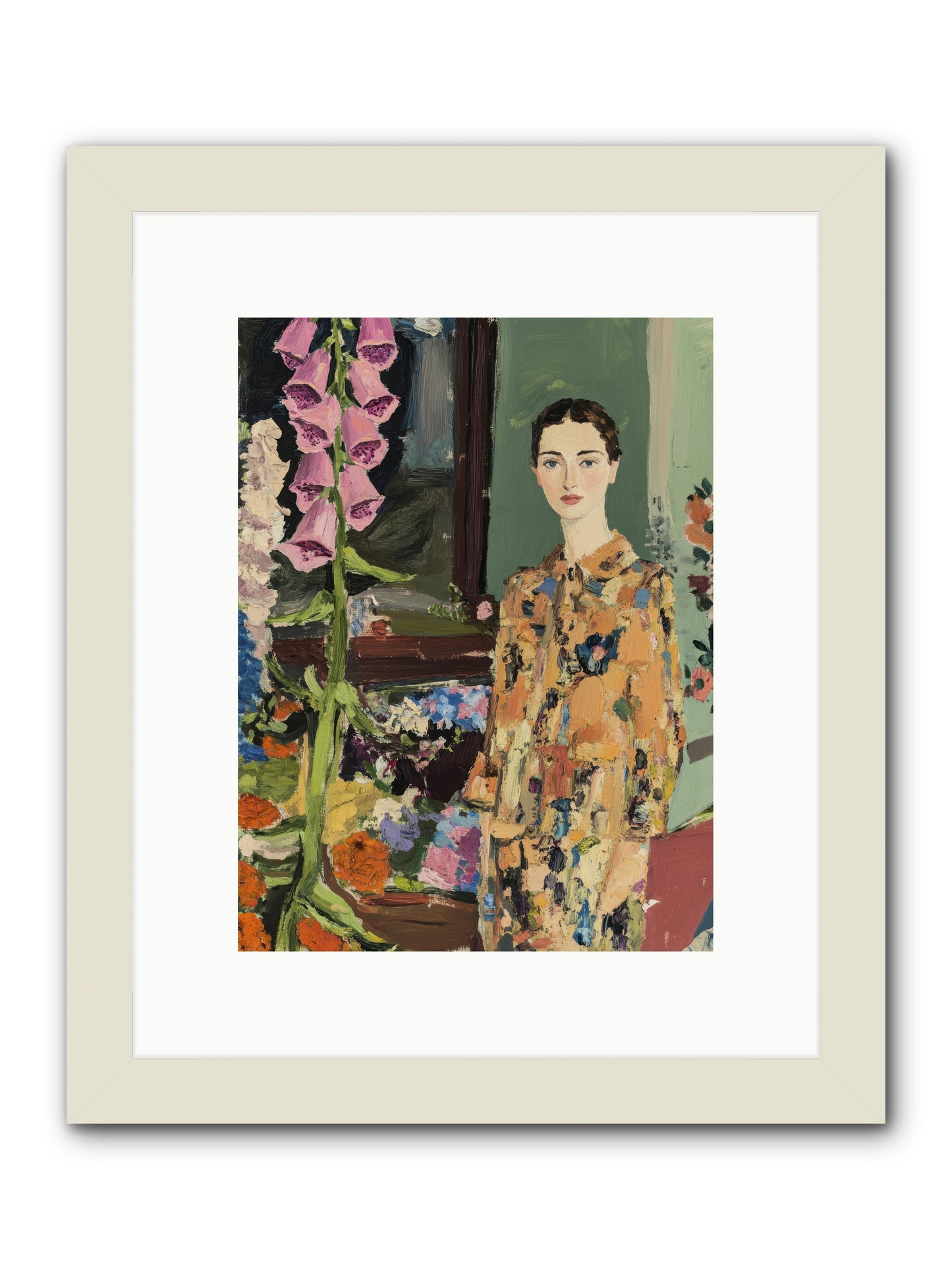 The Garden That Saves Me -- Framed Print - White 9x12
