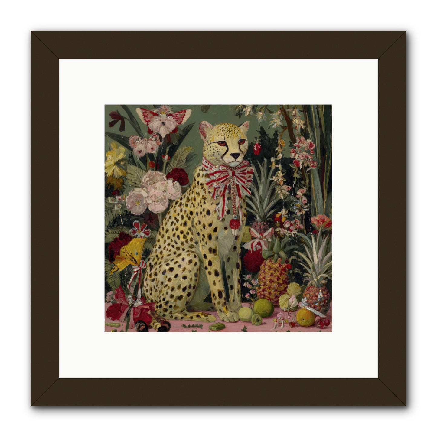 The Garden’s Quiet Spell -- Framed Print - Black 10x10