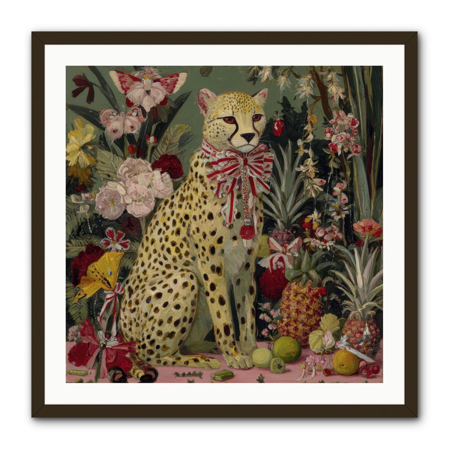 The Garden’s Quiet Spell -- Framed Print - Black 30x30
