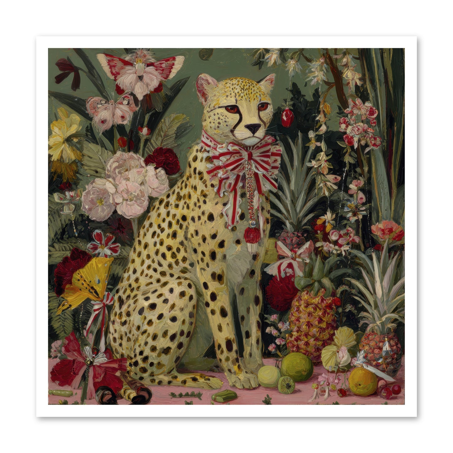 The Garden’s Quiet Spell -- Loose Canvas Print 30x30