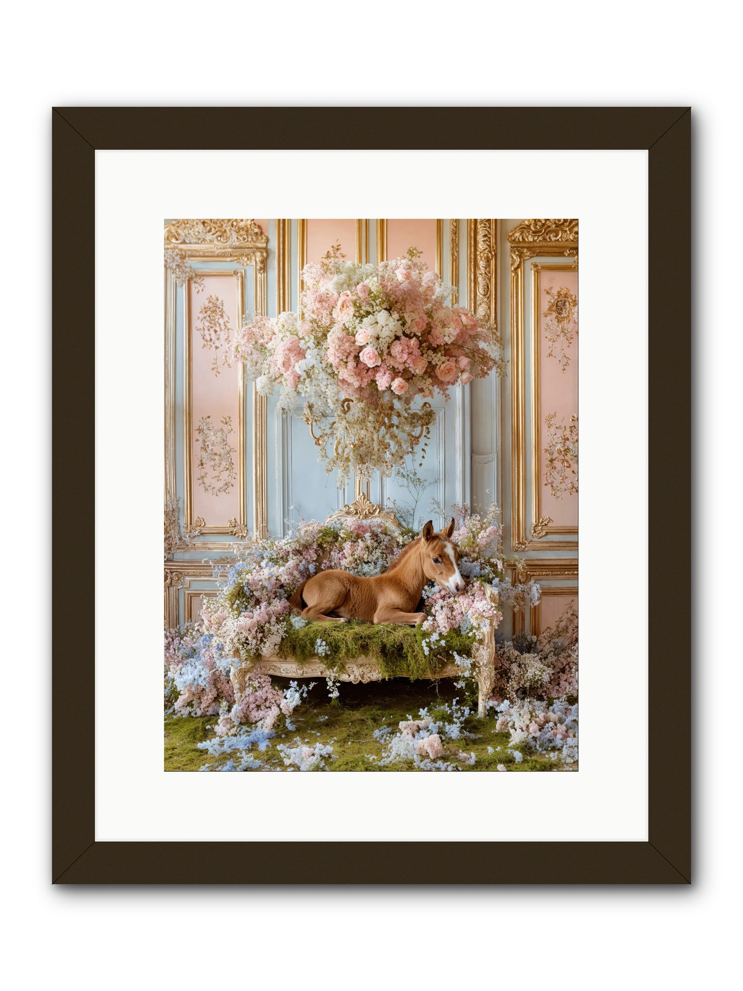 The Garden's Young Prince -- Framed Print - Black 12x16