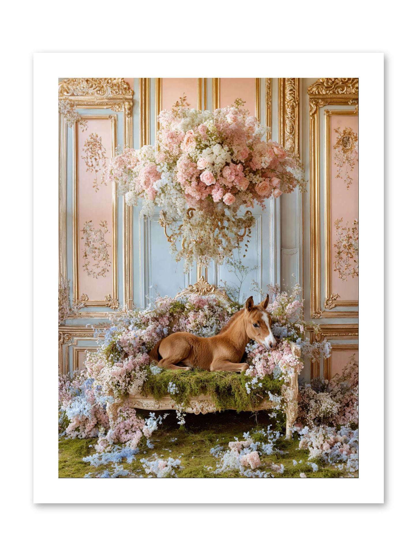 The Garden's Young Prince -- Paper Print 12x16