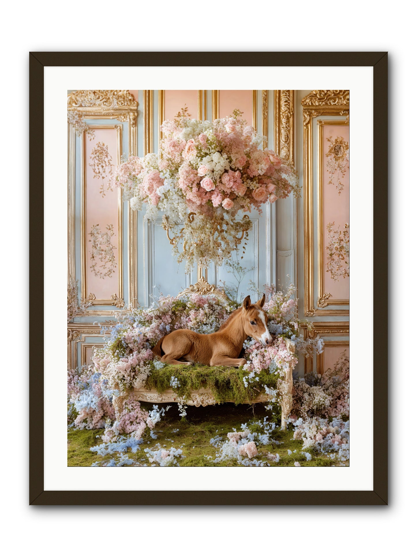The Garden's Young Prince -- Framed Print - Black 24x32
