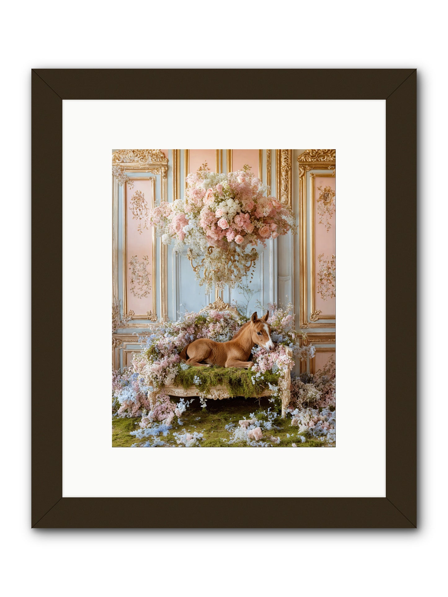 The Garden's Young Prince -- Framed Print - Black 9x12