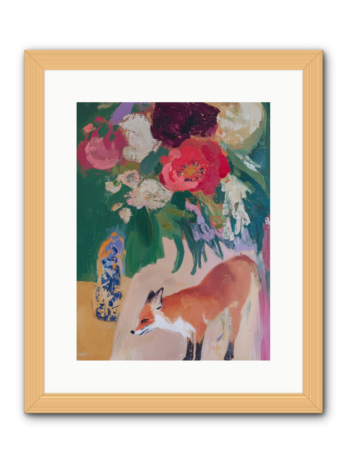 The Genteel Search -- Framed Print - Natural 12x16