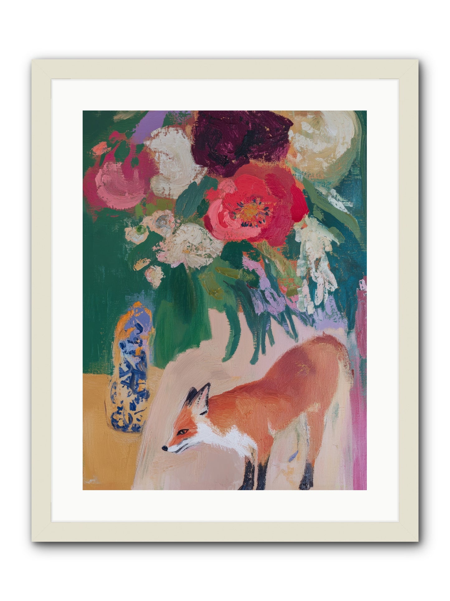 The Genteel Search -- Framed Print - White 18x24