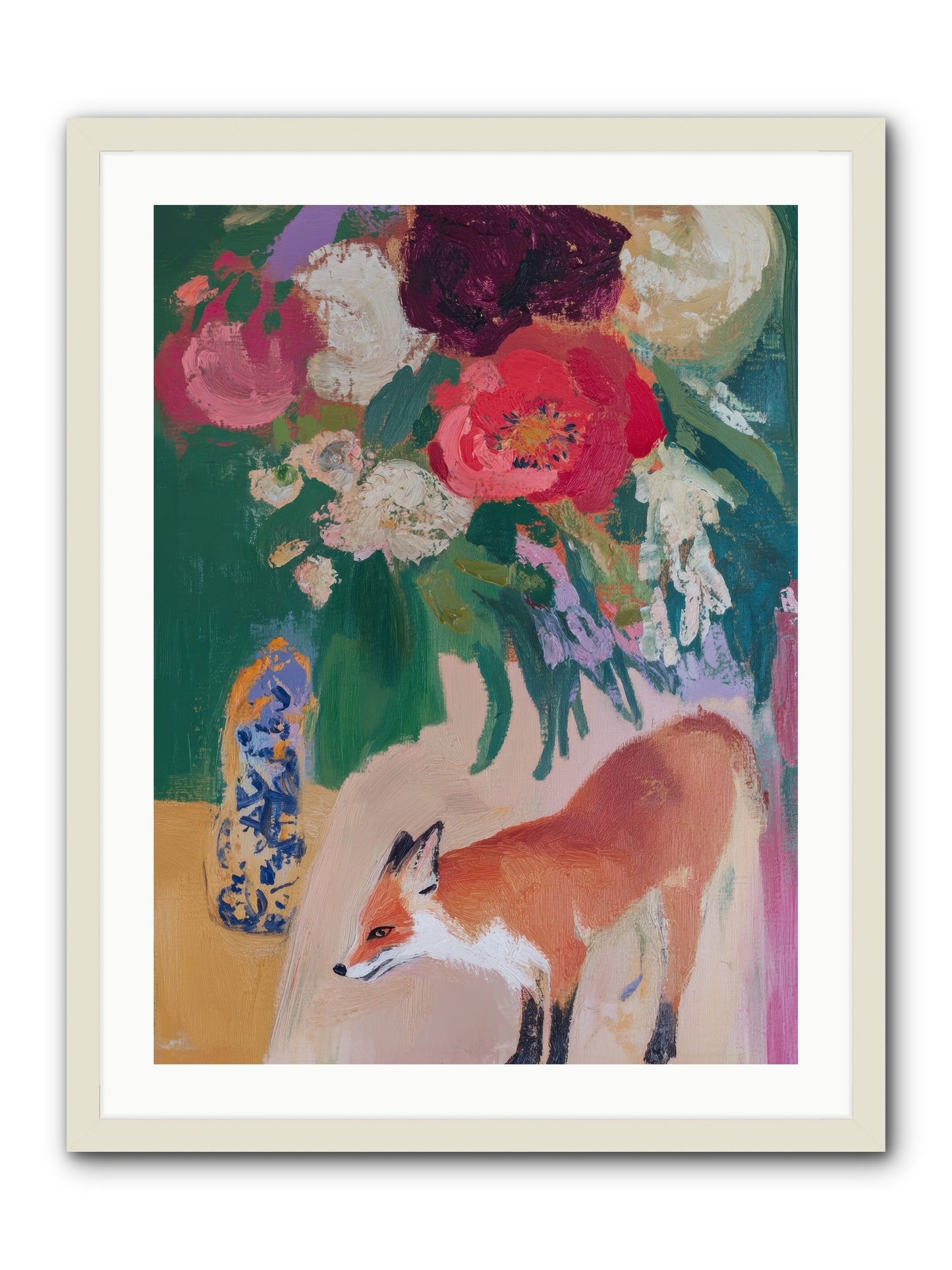 The Genteel Search -- Framed Print - White 24x32