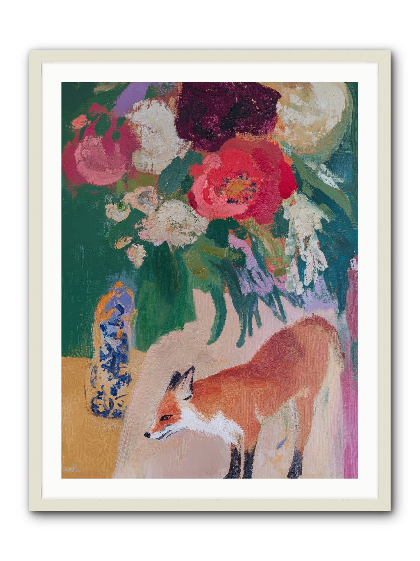 The Genteel Search -- Framed Print - White 30x40