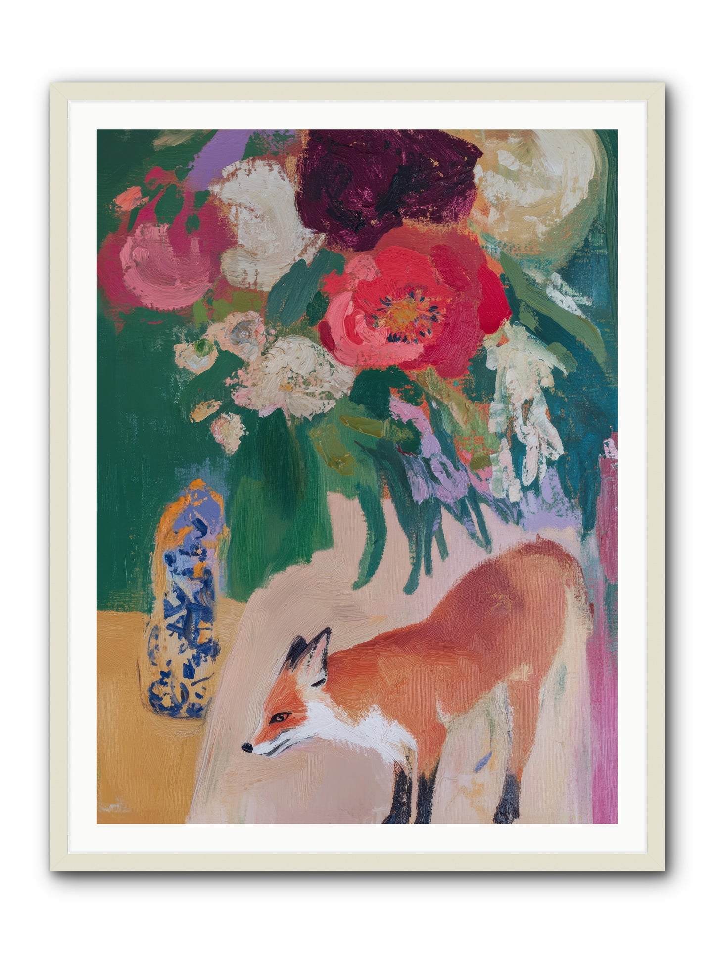 The Genteel Search -- Framed Print - White 36x48