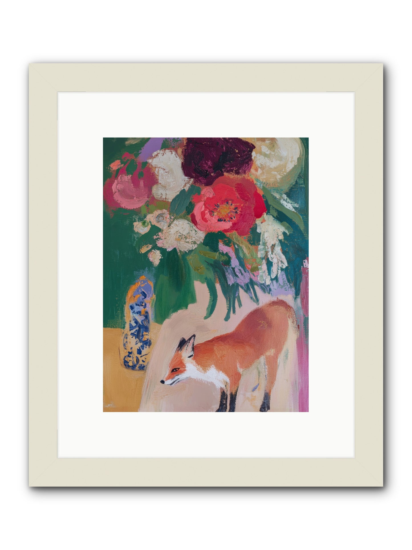 The Genteel Search -- Framed Print - White 9x12