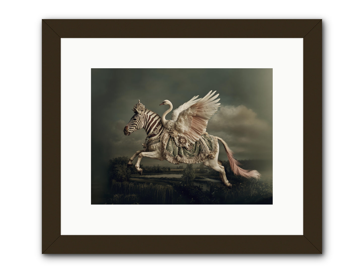 The Gentle Weather of Us -- Framed Print - Black 12x9